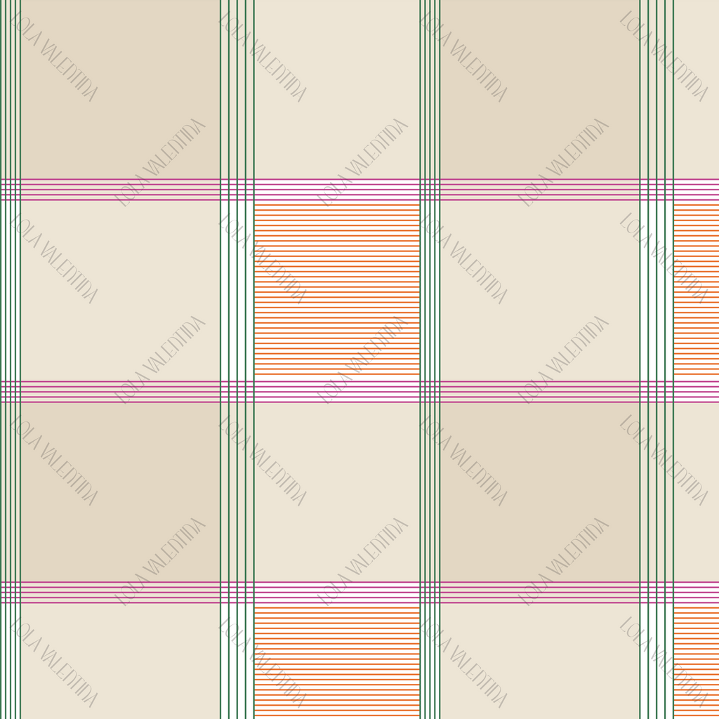 Ivory Highland Plaid