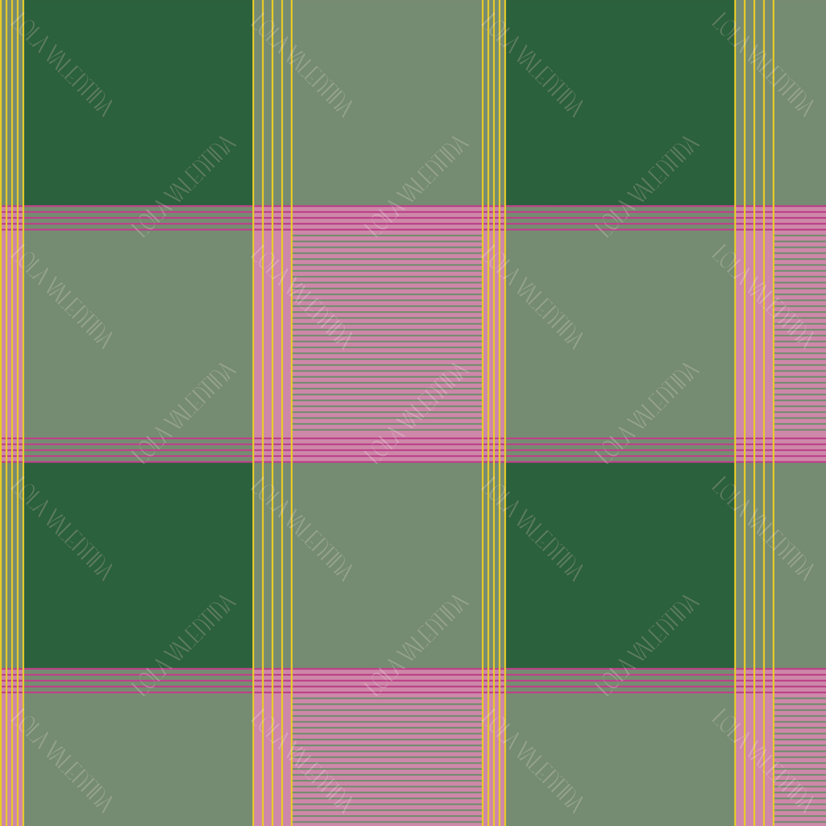 Malachite Highland Plaid