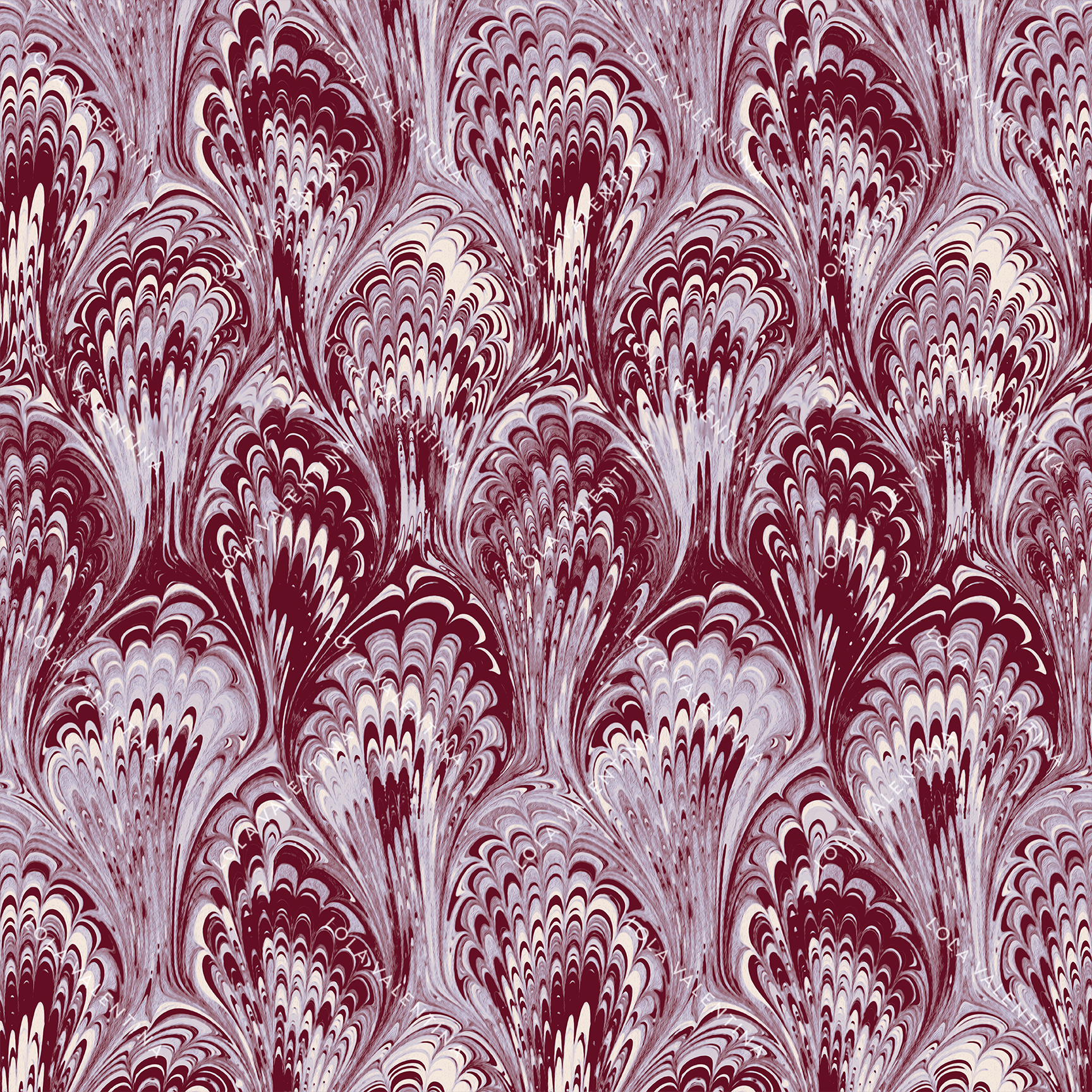 Maroon Orchid Bloom Ebru