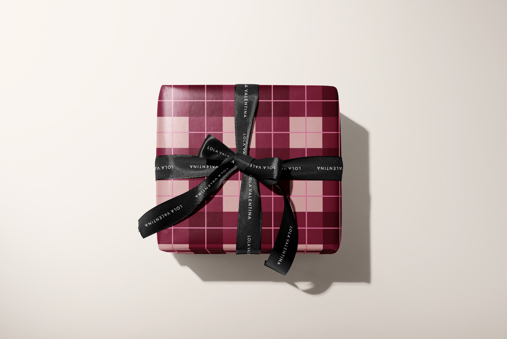 Blush Maroon Mod Plaid