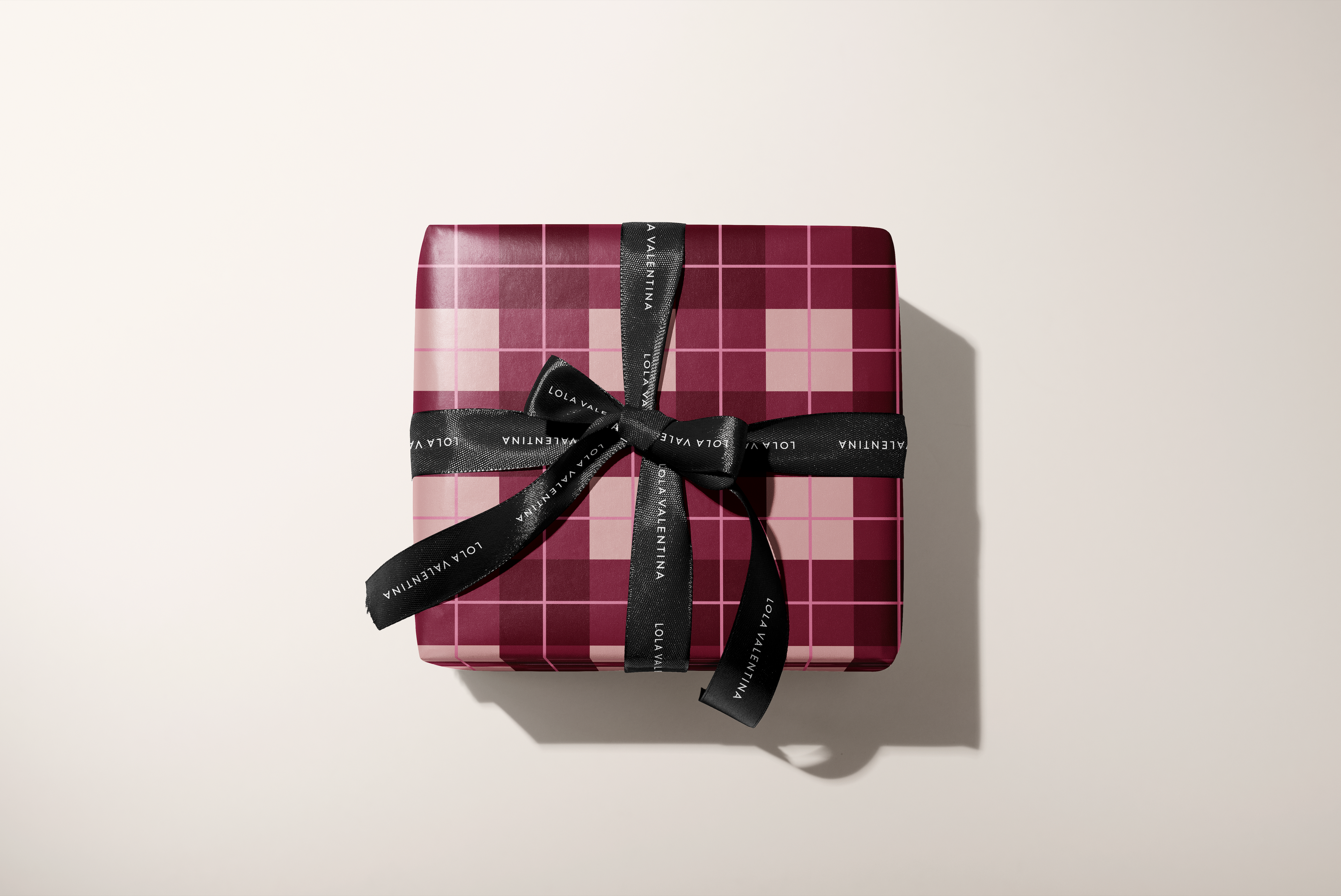 Blush Maroon Mod Plaid